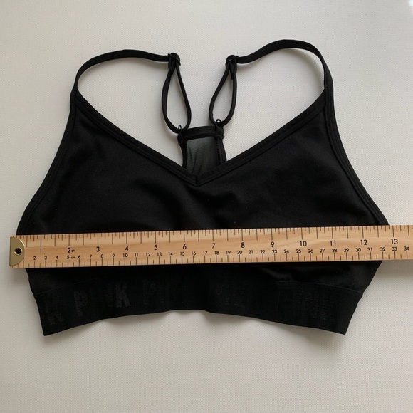 2 PINK Sports Bras Ultimate Victoria's Secret Black and Pink Sz S - Picture 12 of 15